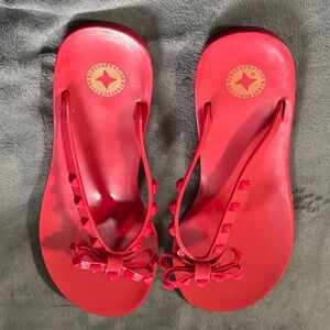 BCB Generation Red Flat /Sandal/ Flip Flop/Slip On Size: 11 (41.5)